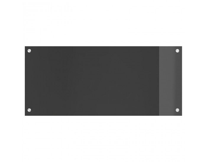 Sonata H Кухненски Тапет Тъмен Сив 90x40x0,6 см Темперирано Стъкло