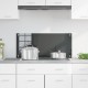Sonata H Кухненски Тапет Тъмен Сив 90x40x0,6 см Темперирано Стъкло