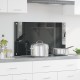 Sonata H Кухненска гръбна стена Тъмно сива 90x50x0,6 см Закалено стъкло