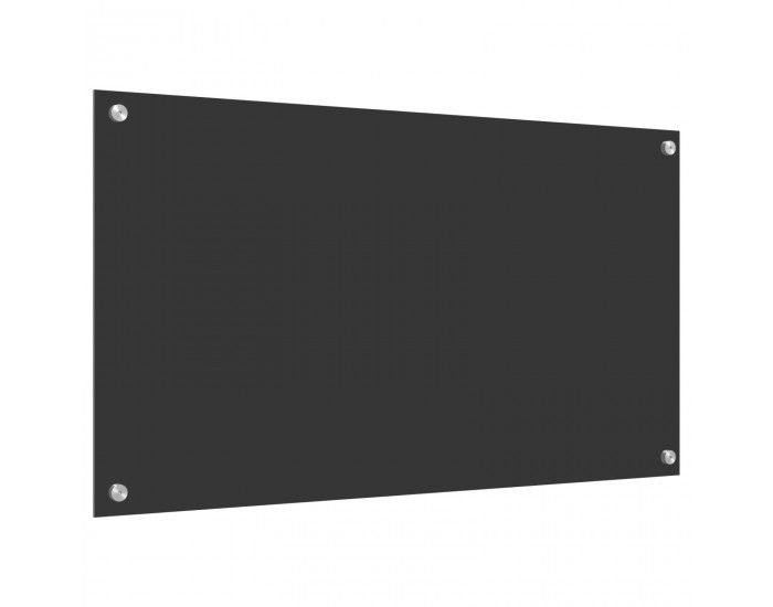 Sonata H Кухненска гръбна стена Тъмно сива 90x50x0,6 см Закалено стъкло