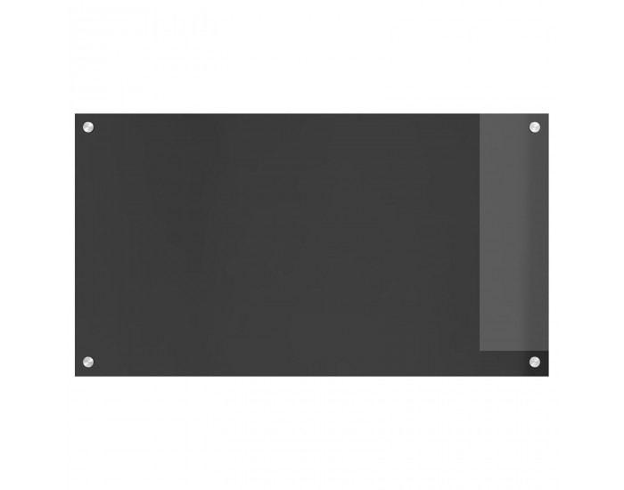 Sonata H Кухненска гръбна стена Тъмно сива 90x50x0,6 см Закалено стъкло