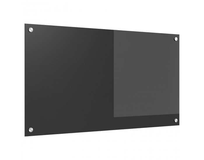 Sonata H Кухненска гръбна стена Тъмно сива 90x50x0,6 см Закалено стъкло