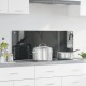 Sonata H Кухненски стикер Тъмен сив 100x40x0,6 см закалено стъкло
