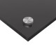 Sonata H Кухненски стикер Тъмен сив 100x40x0,6 см закалено стъкло
