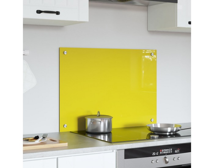 Sonata H Жълти Кухненски Плочки 70x50x0,6 см Закалено Стъкло