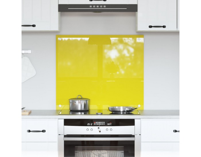 Sonata H Жълта Кухненска Плочка 70x60x0,6 см от Закалено Стъкло
