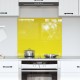 Sonata H Жълта Кухненска Плочка 70x60x0,6 см от Закалено Стъкло