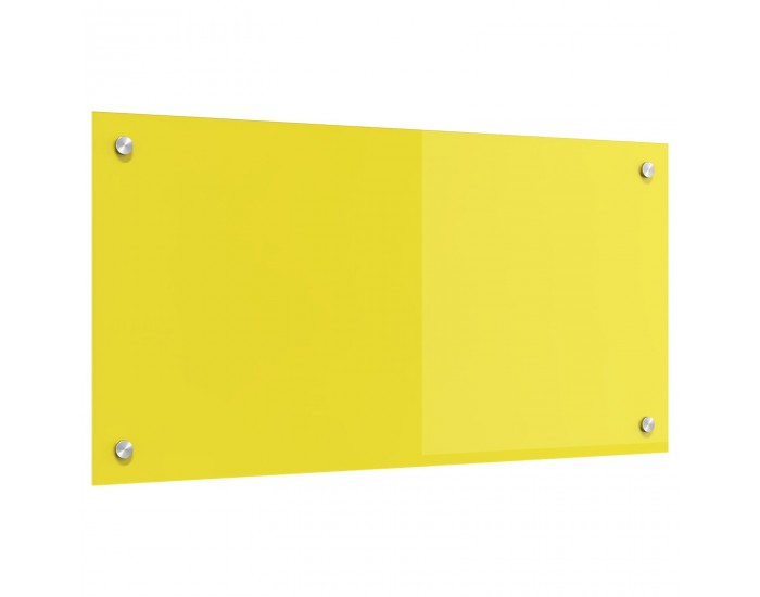Sonata H Жълт керамичен гръб за кухня 80x40x0,6 см Закалено стъкло