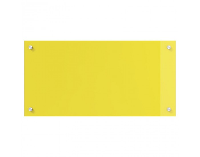 Sonata H Жълт керамичен гръб за кухня 80x40x0,6 см Закалено стъкло