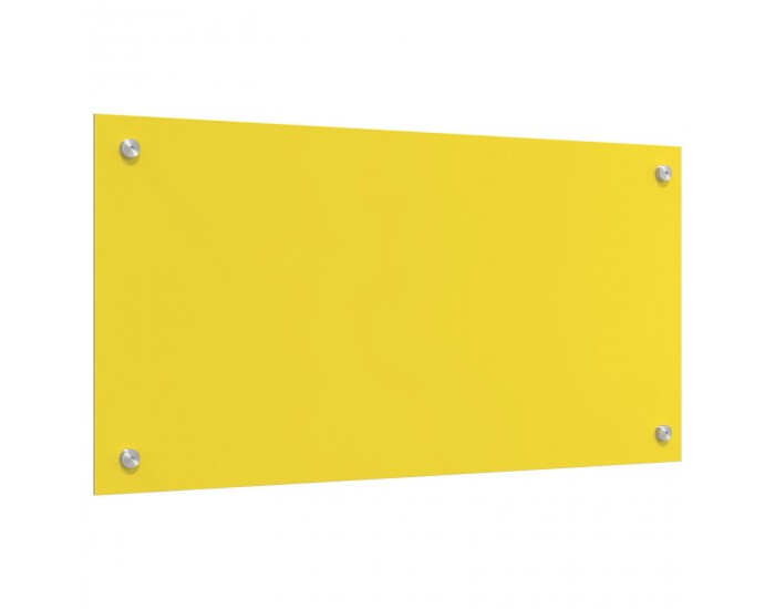 Sonata H Жълт керамичен гръб за кухня 80x40x0,6 см Закалено стъкло