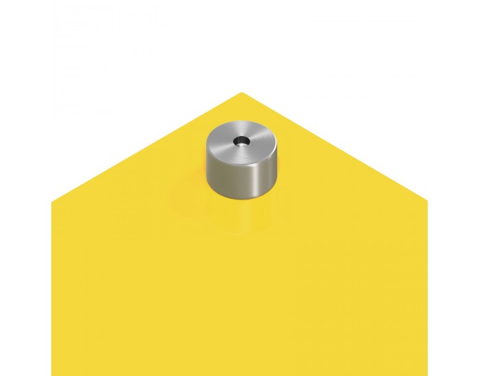 Sonata H Кухненски гръб Жълт 90x60x0,6 см Закалено стъкло