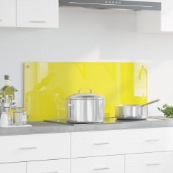 Sonata H Кухненски фон жълт 100x40x0.6 см закалено стъкло - Кухненски аксесоари