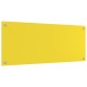 Sonata H Кухненски фон жълт 100x40x0.6 см закалено стъкло