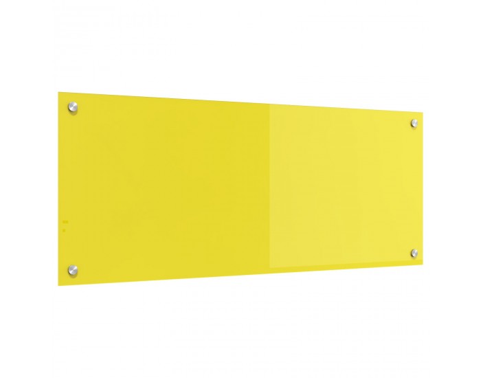 Sonata H Кухненски фон жълт 100x40x0.6 см закалено стъкло