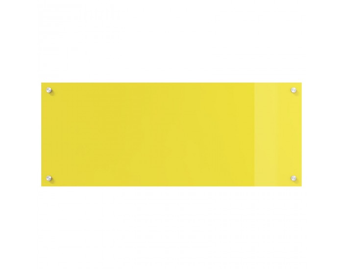 Sonata H Кухненски фон жълт 100x40x0.6 см закалено стъкло