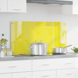 Sonata H Жълта кухненска плоча 100x50x0,6 см от закалено стъкло - Кухненски аксесоари