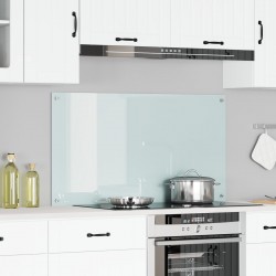 Sonata H Бяла Кухненска Плоча 110x60x0,6 см Закалено Стъкло - Кухненски аксесоари