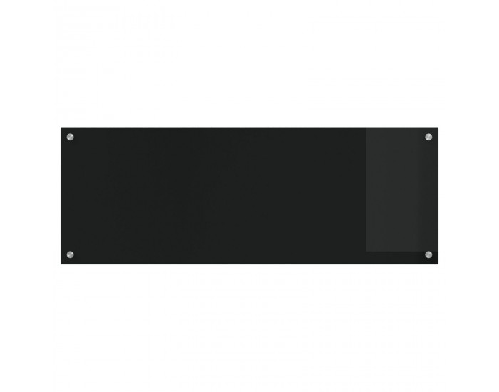 Sonata H Черен кухненски гръб 110x40x0.6 см от закалено стъкло