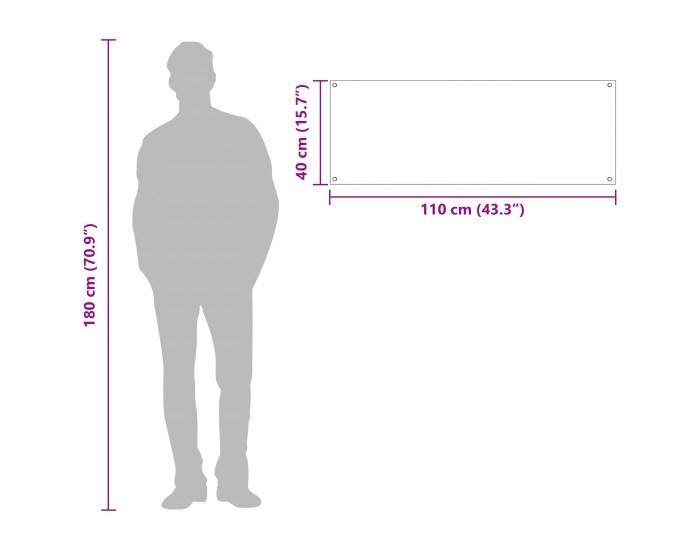 Sonata H Черен кухненски гръб 110x40x0.6 см от закалено стъкло