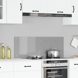 Sonata H Светлосив кухненски гръб 110x40x0,6 см от закалено стъкло - Кухненски аксесоари