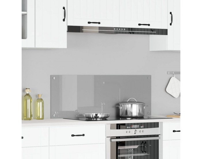 Sonata H Светлосив кухненски гръб 110x40x0,6 см от закалено стъкло