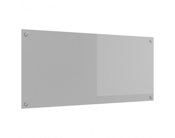 Sonata H Стенен Панел за Кухня Светлосив 110x50x0.6 см Темперирано Стъкло