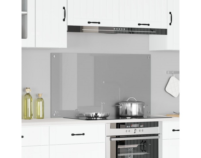 Sonata H Кухненска Плочка Светлосиво 110x60x0,6 см Темперирано Стъкло