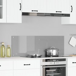 Sonata H Сиво стенно осветление 120x40x0.6 см от закалено стъкло - Кухненски аксесоари