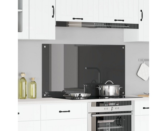 Sonata H Кухненска Плоча Тъмен Сив 110x60x0,6 см Закалено Стъкло