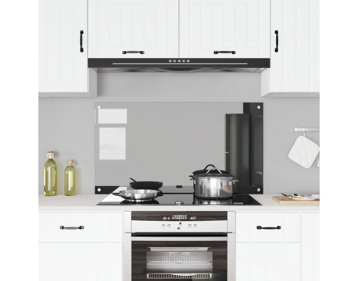 Sonata H Кухненска Плоча Тъмен Сив 110x60x0,6 см Закалено Стъкло