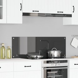 Sonata H Кухненска стена сива 120x40x0,6 см от закалено стъкло - Кухненски аксесоари