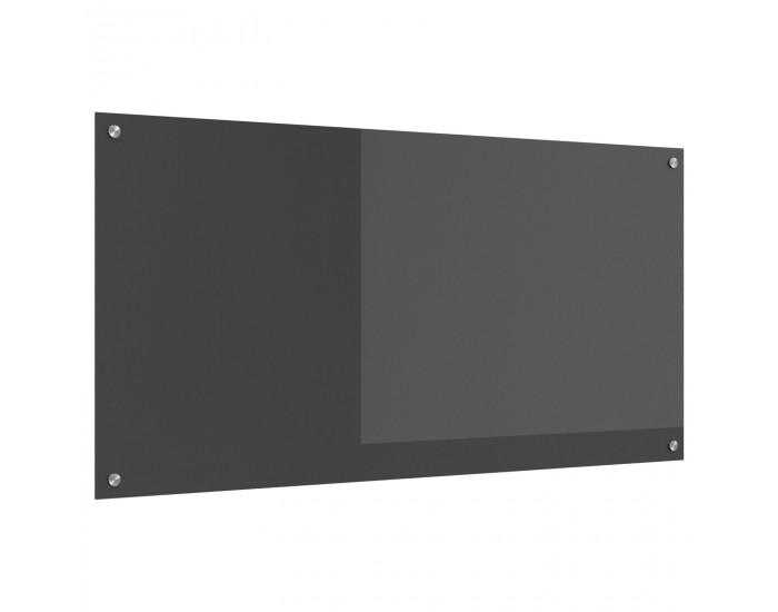 Sonata H Кухненски бакплейт, тъмен сив, 120x60x0.6 см, закалено стъкло