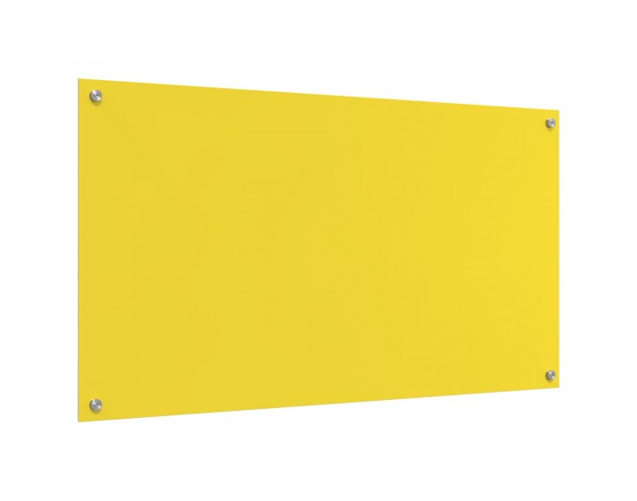 Sonata H Кухненска Плоча Жълта 110x60x0.6 см Закалено Стъкло