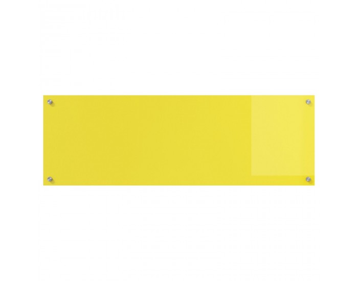 Sonata H Жълта Кухненска Стенна Плочка 120x40x0,6 см от Темперано Стъкло