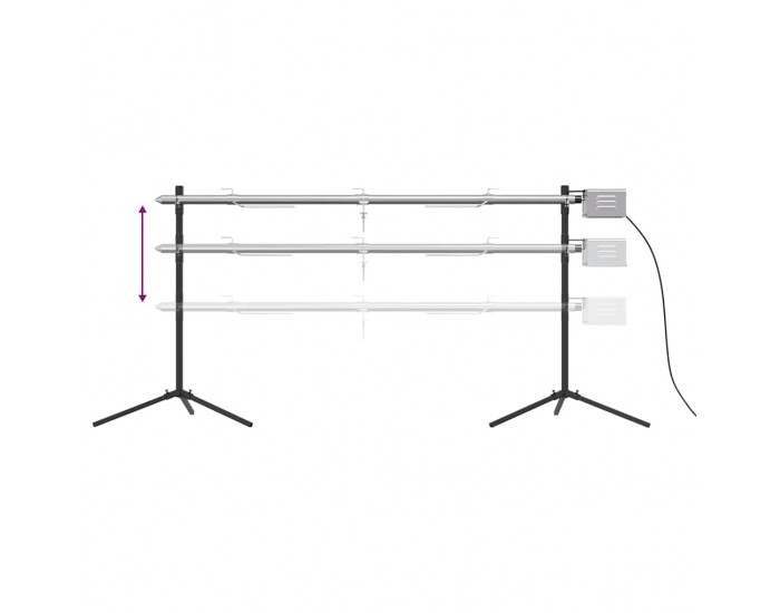 Sonata H Автоматичен шиш за барбекю комплект с тава неръждаема стомана Sonata H Автоматичен шиш за барбекю комплект с тава неръждаема стомана