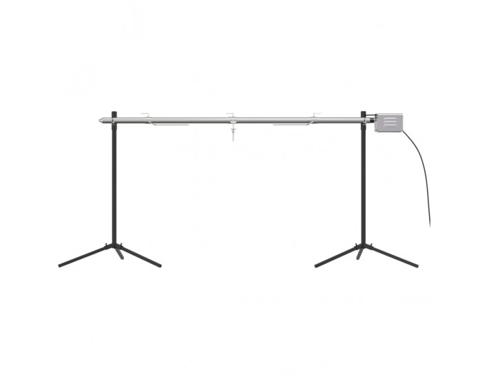 Sonata H Автоматичен шиш за чеверме с мотор, инокс, 150x46,5x82,5 см