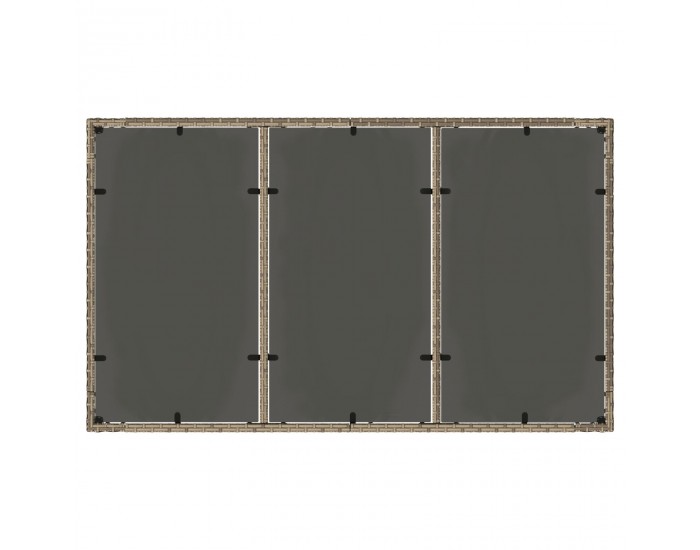 Sonata H 5 Частен Комплект За Градинско Хранене с Възглавнички Сиво Полиротан