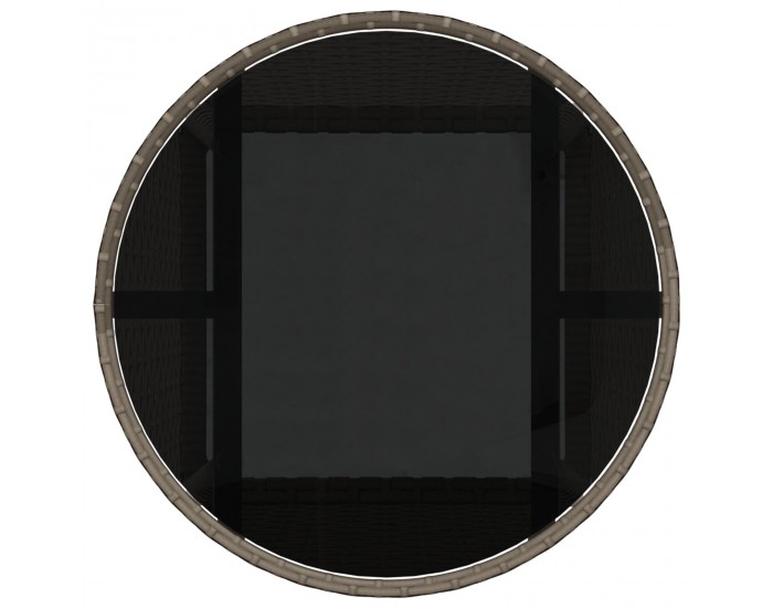 Sonata H 5 части градинска трапезария сиво полиратан