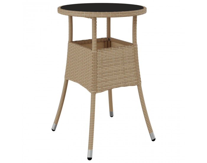 Sonata H 3 Части Градински Обяден Комплект Бежов Полиране