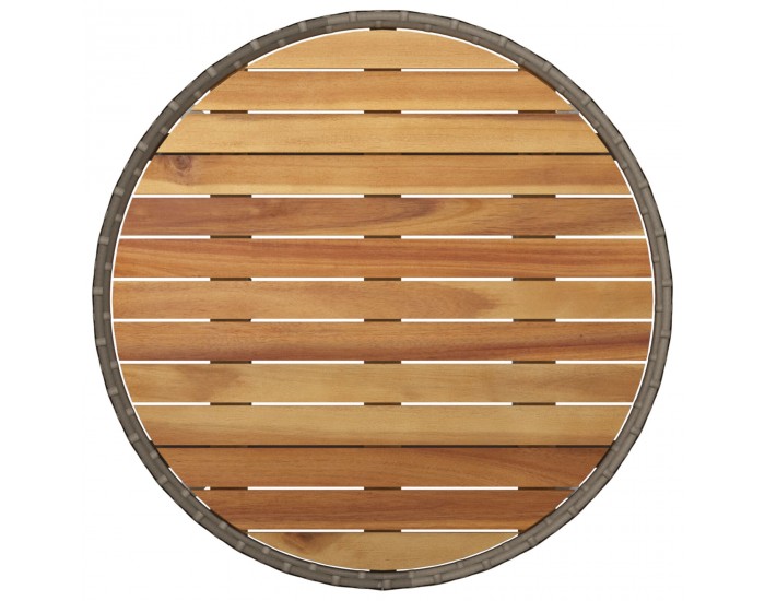 Sonata H 5 Часова Градинска Трапеза Сет Сив Полиратан