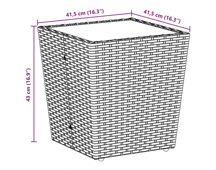 Sonata H 3-членен комплект за градината с възглавници кафяв полиратан