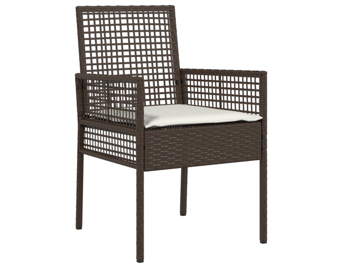 Sonata H 3-членен комплект за градината с възглавници кафяв полиратан