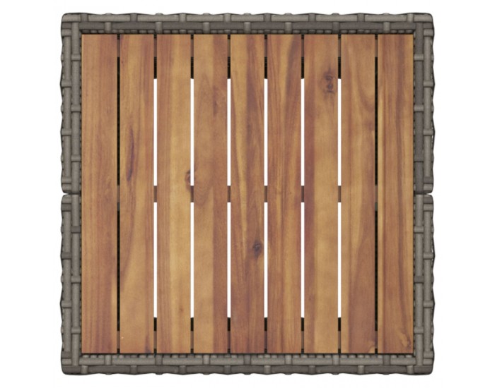 Sonata H 3 Часова Градинска Бистро Сетка с Възглавници Сиво Полираты