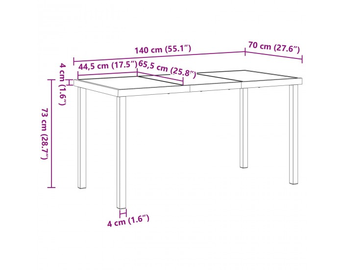 Sonata H 5 Часова Градинска Трапеза с Възглавници Кафяв Полиратан