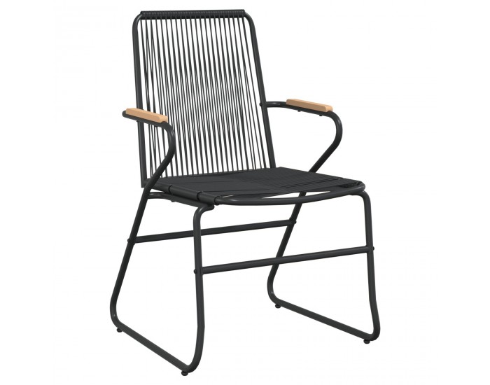 Sonata H 5 частен комплект за градинско хранене Черен PVC ратан