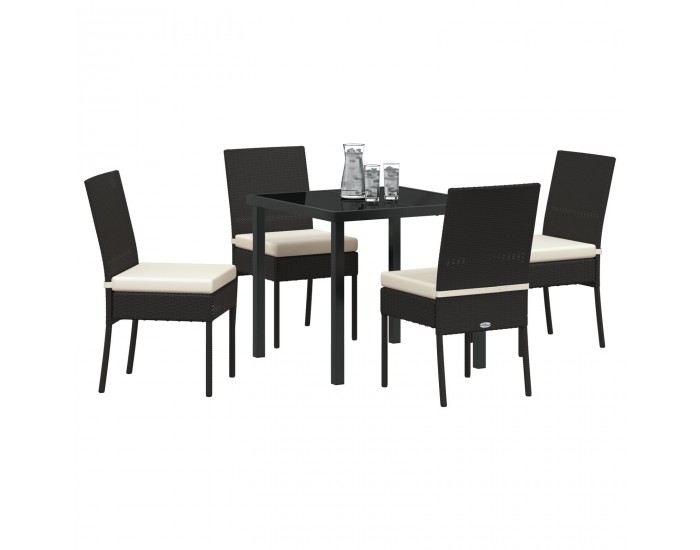 Sonata H 5 Часов Комплект за Открито Хранене Черен Полиратан