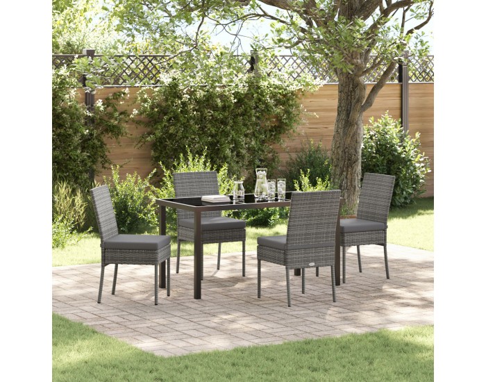 Sonata H 5 частен комплект за градинско хранене Сиво Полиратан