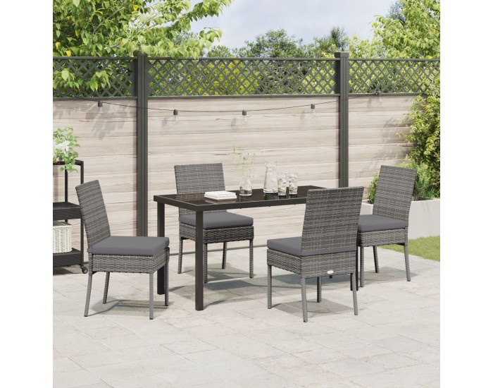 Sonata H 5 частен комплект за градинско хранене Сиво Полиратан