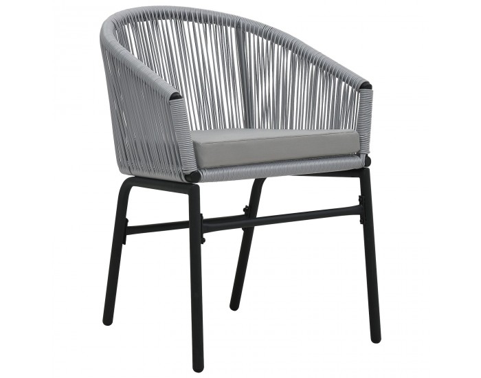 Sonata H 5 Часова градинска трапезария сив Полиратан