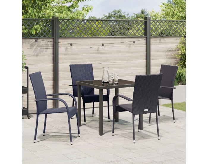 Sonata H 5 Частен комплект за хранене Черен полиратан